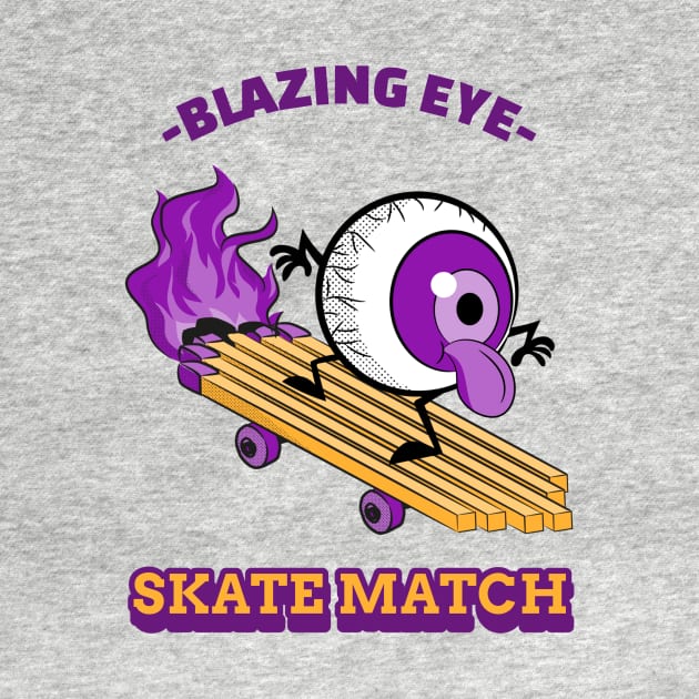 Blazing Eye Skate Match by TheArtNerd